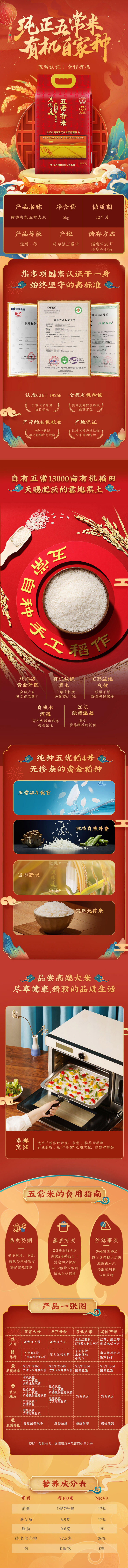 积分商城详情图片【2025新米】天缘道鲜香有机五常香米5kg 大米